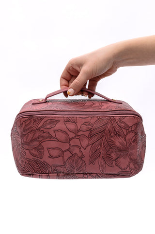 Life In Luxury Large Capacity Cosmetic Bag in Merlot-OS-[option4]-[option5]-[option6]-[option7]-[option8]-Womens-Clothing-Shop