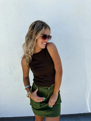 PREORDER: Carly Cargo Skirt in Assorted Colors-[option4]-[option5]-[option6]-[option7]-[option8]-Womens-Clothing-Shop