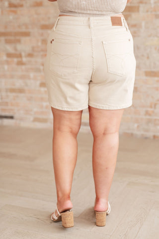 Greta High Rise Garment Dyed Shorts in Bone-[option4]-[option5]-[option6]-[option7]-[option8]-Womens-Clothing-Shop