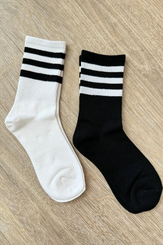 Who Let the Dogs Out Tube Socks in Black and White-OS-[option4]-[option5]-[option6]-[option7]-[option8]-Womens-Clothing-Shop