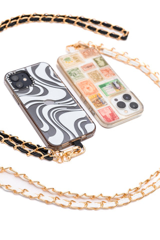 PU Leather Gold Chain Cell Phone Lanyard Set of 2-OS-[option4]-[option5]-[option6]-[option7]-[option8]-Womens-Clothing-Shop