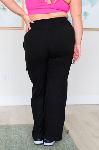 Race to Relax Cargo Pants in Black-[option4]-[option5]-[option6]-[option7]-[option8]-Womens-Clothing-Shop