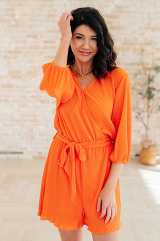 Roll With me Romper in Tangerine-[option4]-[option5]-[option6]-[option7]-[option8]-Womens-Clothing-Shop