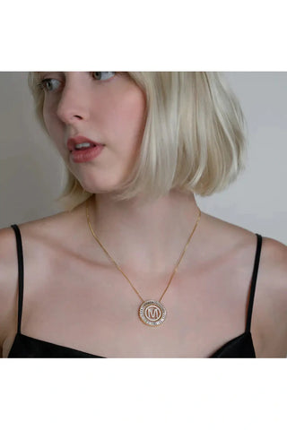 PREORDER: Radiant Initial Necklace-[option4]-[option5]-[option6]-[option7]-[option8]-Womens-Clothing-Shop