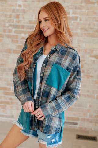 Tied for Time Thermal Plaid Button Up-[option4]-[option5]-[option6]-[option7]-[option8]-Womens-Clothing-Shop