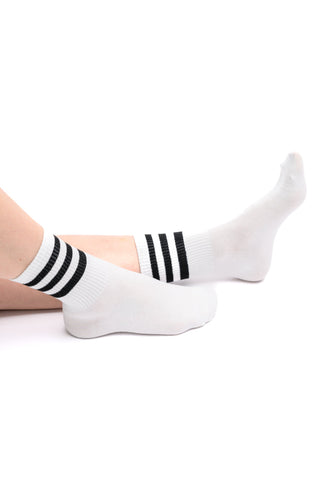 Who Let the Dogs Out Tube Socks in Black and White-OS-[option4]-[option5]-[option6]-[option7]-[option8]-Womens-Clothing-Shop