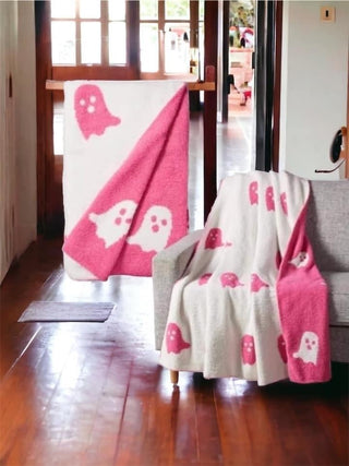 "Hey Boo" Viral Ghost Blanket-[option4]-[option5]-[option6]-[option7]-[option8]-Womens-Clothing-Shop