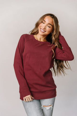 Ampersand Avenue Classic Pullover | Cranberry-[option4]-[option5]-[option6]-[option7]-[option8]-Womens-Clothing-Shop