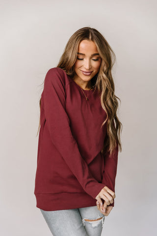 Ampersand Avenue Classic Pullover | Cranberry-[option4]-[option5]-[option6]-[option7]-[option8]-Womens-Clothing-Shop