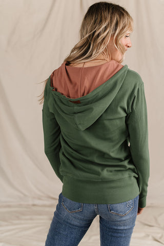 Ampersand Avenue Fullzip Sweatshirt | Happy Place-[option4]-[option5]-[option6]-[option7]-[option8]-Womens-Clothing-Shop