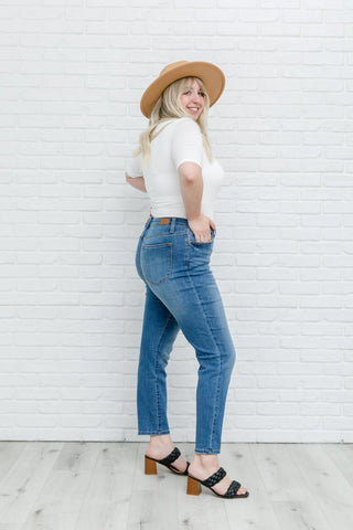 High Waist Slim Fit Jeans-[option4]-[option5]-[option6]-[option7]-[option8]-Womens-Clothing-Shop