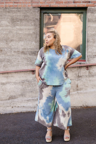 Arctic Waters Oil Spill Tie Dye Top-[option4]-[option5]-[option6]-[option7]-[option8]-Womens-Clothing-Shop