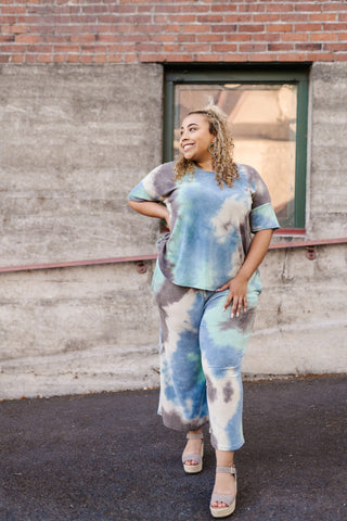 Arctic Waters Oil Spill Tie Dye Top-[option4]-[option5]-[option6]-[option7]-[option8]-Womens-Clothing-Shop