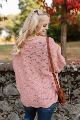 Designed For Details Sweater In Dusty Pink-[option4]-[option5]-[option6]-[option7]-[option8]-Womens-Clothing-Shop