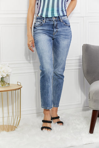 Kancan Amara High Rise Slim Straight Jeans-Medium-0-[option4]-[option5]-[option6]-[option7]-[option8]-Womens-Clothing-Shop