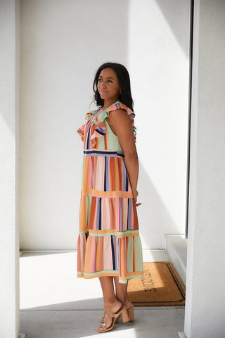 Painted Palette Midi Dress-[option4]-[option5]-[option6]-[option7]-[option8]-Womens-Clothing-Shop