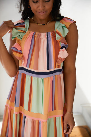 Painted Palette Midi Dress-[option4]-[option5]-[option6]-[option7]-[option8]-Womens-Clothing-Shop