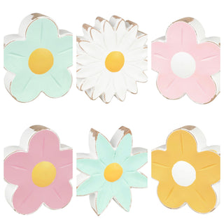 PREORDER: 3" Wooden Flowers in Assorted Shapes-[option4]-[option5]-[option6]-[option7]-[option8]-Womens-Clothing-Shop