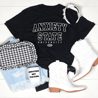 PREORDER: Anxiety State Tee Shirt-[option4]-[option5]-[option6]-[option7]-[option8]-Womens-Clothing-Shop
