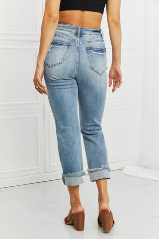 RISEN Leilani Distressed Straight Leg Jeans-[option4]-[option5]-[option6]-[option7]-[option8]-Womens-Clothing-Shop