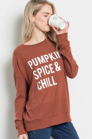 Pumpkin Spice And Chill-[option4]-[option5]-[option6]-[option7]-[option8]-Womens-Clothing-Shop