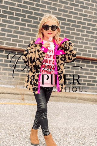 Hot Pink Leopard Sherpa Jacket-[option4]-[option5]-[option6]-[option7]-[option8]-Womens-Clothing-Shop