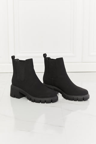 Work For It Matte Lug Sole Chelsea Boots in Black-[option4]-[option5]-[option6]-[option7]-[option8]-Womens-Clothing-Shop
