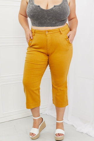Judy Blue Jayza Straight Leg Cropped Jeans-[option4]-[option5]-[option6]-[option7]-[option8]-Womens-Clothing-Shop