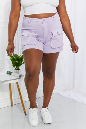 Judy Blue Carter Cargo Shorts-[option4]-[option5]-[option6]-[option7]-[option8]-Womens-Clothing-Shop