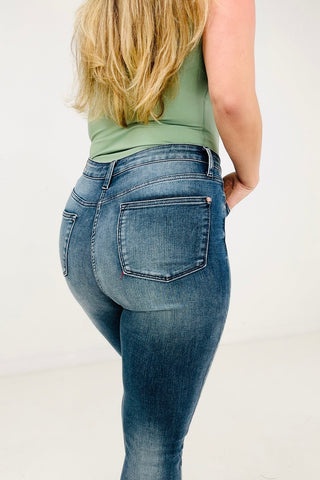 Judy Blue "Mazzy" High Waist Control Top Skinny Jeans-[option4]-[option5]-[option6]-[option7]-[option8]-Womens-Clothing-Shop