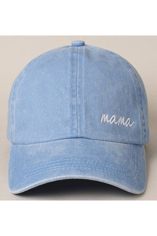 PREORDER: Mama Embroidered Baseball Cap in Assorted Colors-[option4]-[option5]-[option6]-[option7]-[option8]-Womens-Clothing-Shop