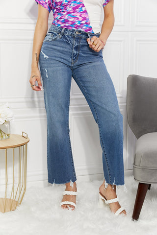 Kancan Melanie Crop Wide Leg Jeans-Medium-0-[option4]-[option5]-[option6]-[option7]-[option8]-Womens-Clothing-Shop