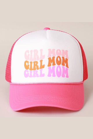 PREORDER: Girl Mom Foam Trucker Hat in Two Colors-[option4]-[option5]-[option6]-[option7]-[option8]-Womens-Clothing-Shop