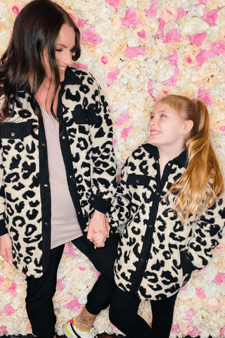 Mommy & Me Leopard Sherpa & Corded Jacket-Adult-[option4]-[option5]-[option6]-[option7]-[option8]-Womens-Clothing-Shop