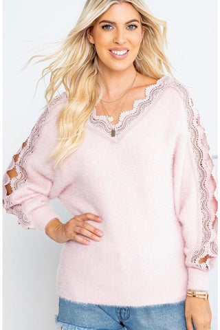 Cozy Crochet Lace Sweater-[option4]-[option5]-[option6]-[option7]-[option8]-Womens-Clothing-Shop