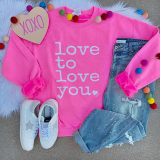 Love To Love You Mommy And Me Sweatshirts- Adult-[option4]-[option5]-[option6]-[option7]-[option8]-Womens-Clothing-Shop