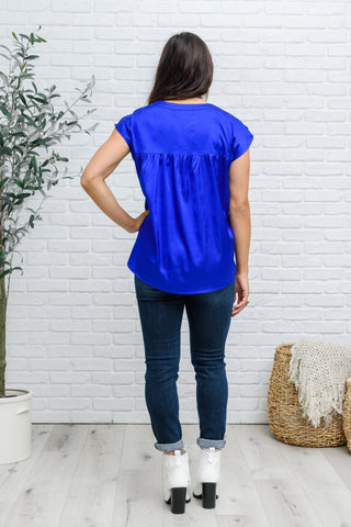 Isn't it Ironic Shirt in Blue-[option4]-[option5]-[option6]-[option7]-[option8]-Womens-Clothing-Shop