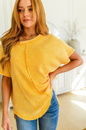 A Wink and a Smile Waffle Knit Top-[option4]-[option5]-[option6]-[option7]-[option8]-Womens-Clothing-Shop