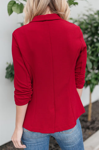 Acting Like A Lady Blazer in Red-[option4]-[option5]-[option6]-[option7]-[option8]-Womens-Clothing-Shop