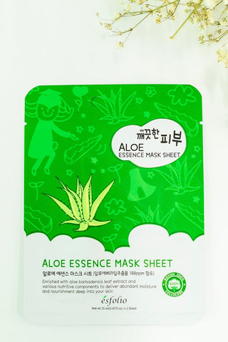 Aloe Essence Sheet Mask-OS-[option4]-[option5]-[option6]-[option7]-[option8]-Womens-Clothing-Shop