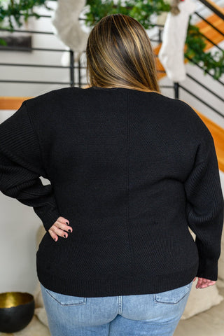 Always Around V-Neck Sweater in Black-[option4]-[option5]-[option6]-[option7]-[option8]-Womens-Clothing-Shop