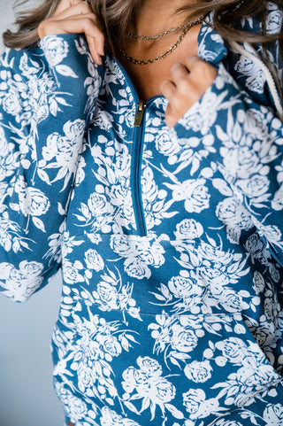 Ampersand Halfzip Sweatshirt - Finding Paradise-[option4]-[option5]-[option6]-[option7]-[option8]-Womens-Clothing-Shop