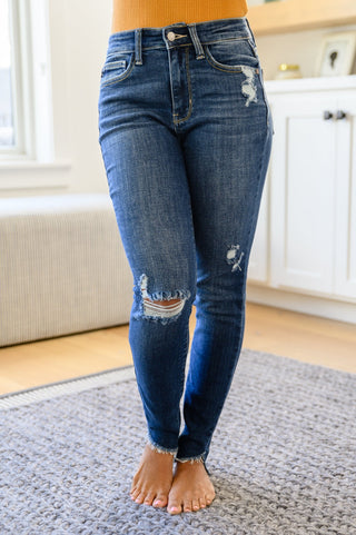 Annalise Slanted Raw Hem Skinny Jeans-[option4]-[option5]-[option6]-[option7]-[option8]-Womens-Clothing-Shop