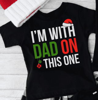 PREORDER: I'm With Dad Family Tee-[option4]-[option5]-[option6]-[option7]-[option8]-Womens-Clothing-Shop