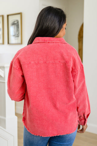 Best Day Ever Corduroy Shacket In Red-[option4]-[option5]-[option6]-[option7]-[option8]-Womens-Clothing-Shop