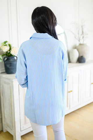 Borrowed Forever Striped Button Down-[option4]-[option5]-[option6]-[option7]-[option8]-Womens-Clothing-Shop