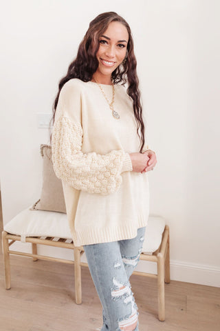 Bubbly B Sweater In Ivory-[option4]-[option5]-[option6]-[option7]-[option8]-Womens-Clothing-Shop
