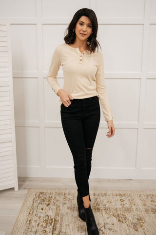 By The Fireplace Thermal Top in Oatmeal-[option4]-[option5]-[option6]-[option7]-[option8]-Womens-Clothing-Shop