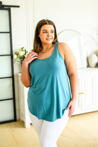 Can't Get Enough Top in Dusty Teal-[option4]-[option5]-[option6]-[option7]-[option8]-Womens-Clothing-Shop