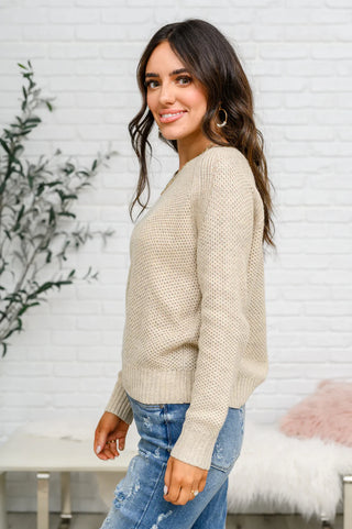 Chai Latte V-Neck Sweater in Oatmeal-[option4]-[option5]-[option6]-[option7]-[option8]-Womens-Clothing-Shop